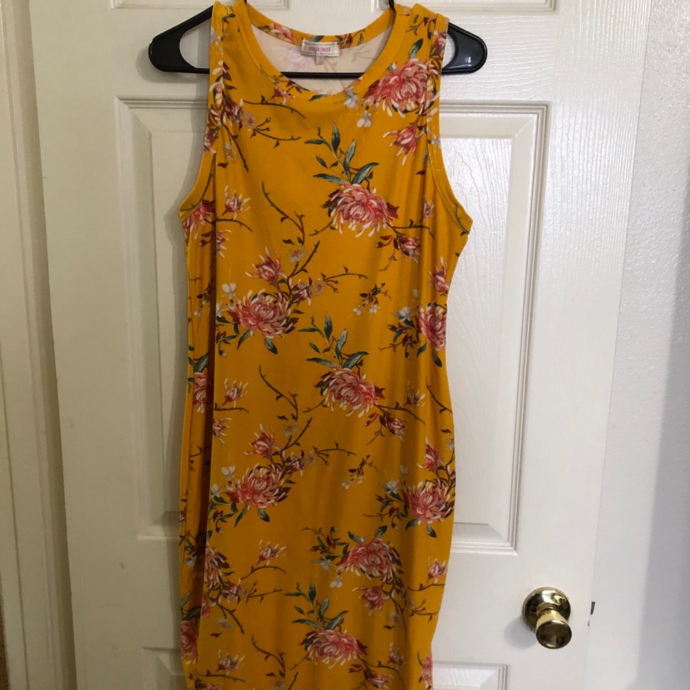 Stella tweed sleeveless casual dress plus size